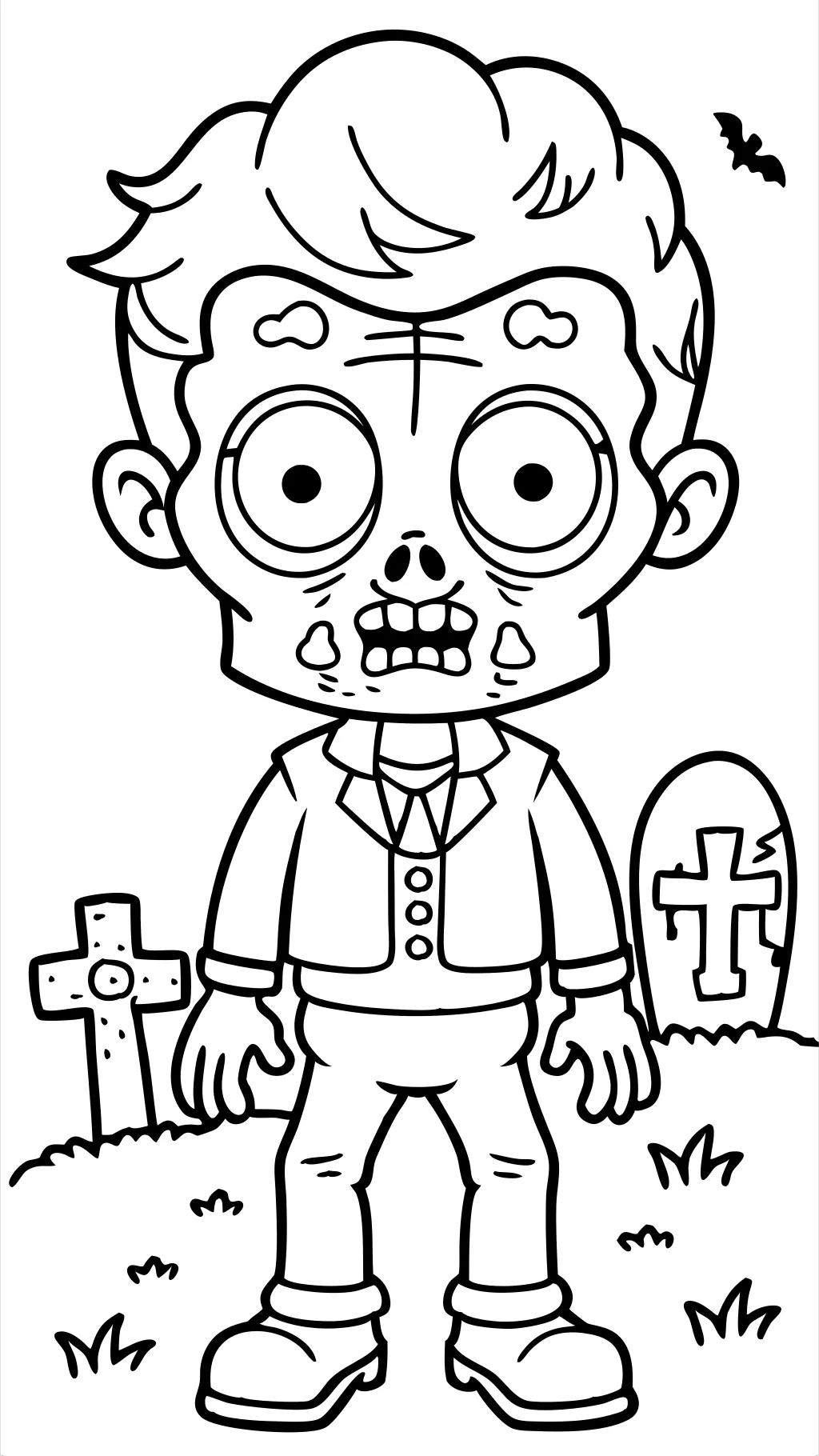 printable zombie coloring pages